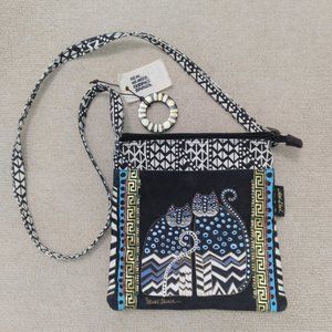 Laurel Burch Crossbody Spotted Cat Bag